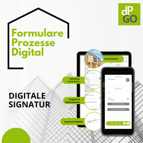 digitale Signierschnittstelle e-Signing 365 von Semotec wird nahtlos in die dataPad® App-Formularwelt