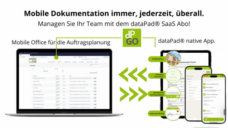 dataPad_dP_GO_Ihre Formulare. Ihre Prozesse. Digital