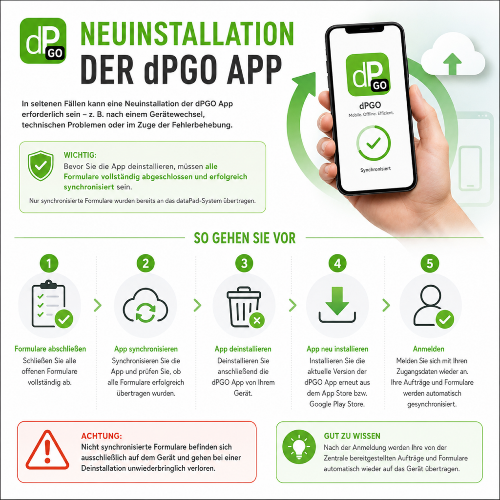 Neuinstallation Anleitung